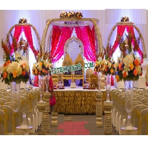 Pilar de Cola de Elefante con Diseño Superior para Decoración de Mandap de Boda, Pilares de Cola de Elefante para Mandap de Boda, Canadá - Product Image 1