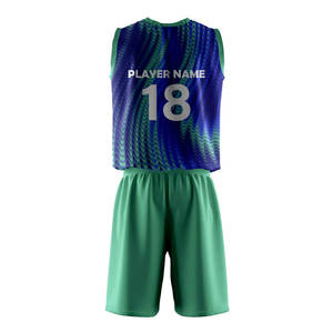 ชุดวอลเลย์บอลชายผ้าโพลีเอสเตอร์น้ำหนักเบาเป็นมิตรต่อสิ่งแวดล้อมชุดเครื่องแบบวอลเลย์บอล100% ผู้ชาย - Product Image 2