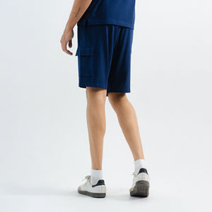 Ensemble t-shirt d'été à manches courtes en coton pour hommes, tenue décontractée avec short court - Product Image 4
