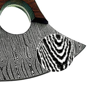 Hacha de pizza de acero de alto carbono hecha a mano nueva llegada personalizada al por mayor con vaina de cuero hacha de pizza forjada a mano cuchillo Ulu hombres - Product Image 5