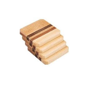 Customizable Shape and Size Square Wooden Walnutcoasters Classic Wooden Coaster Manufacturer and Exporter with Custom Logo - Product Image 1