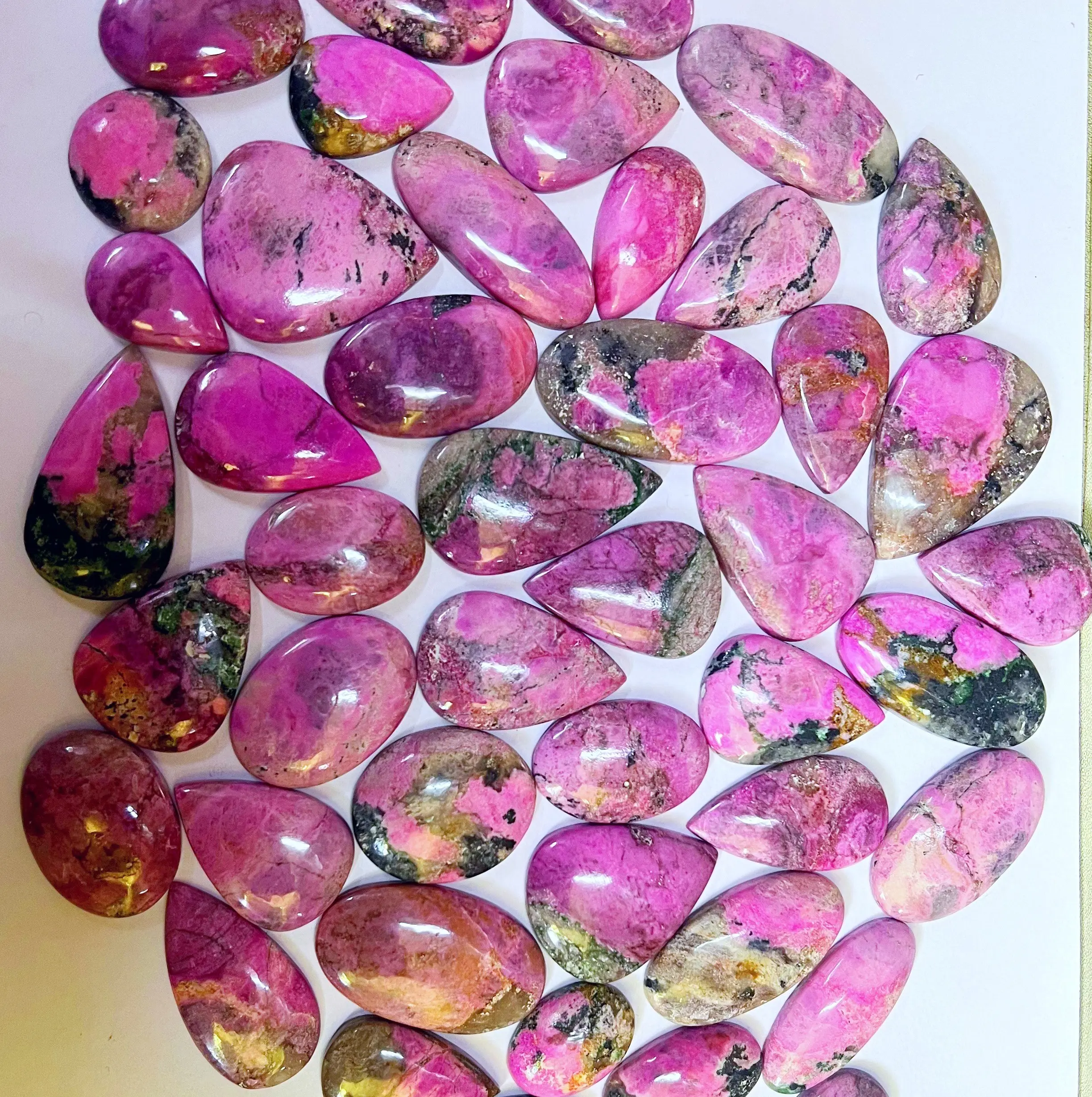 Roze Kobalt Calciet Cabochon Losse Edelsteen Hoge Kwaliteit Halfedel Natuurlijke Roze Kobalt Calciet Losse Edelstenen Bij Groothandel