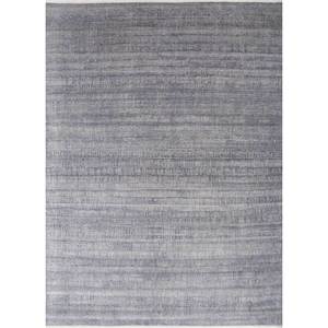 Tapis en laine et soie noué à la main Entropy Blue, style bohème, motif abstrait rectangulaire pour la maison et le couloir SKWS-129 - Product Image 1