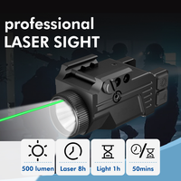 2024 plus récent combo de visée laser vert tactique antichoc étanche à l'intérieur de la lumière laser vue de chasse type-c batterie rechargeable