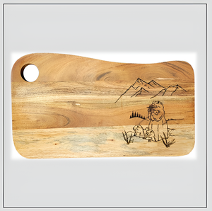 Tabla de cortar de bambú de madera ecológica de tamaño personalizado con mango, tabla de cortar de plástico para servir alimentos para uso en la cocina para pizza - Product Image 2