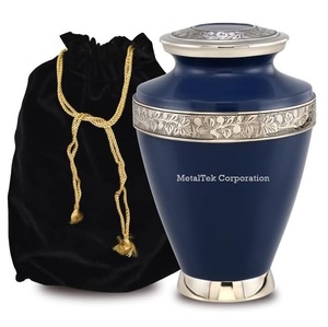 Urnas de cremación de color personalizadas a precio de fábrica al por mayor para cenizas, recuerdo conmemorativo, urnas funerarias decorativas para adultos, jarrones para entierro. - Product Image 2