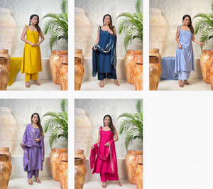 Colección al por mayor de fondo Gadwal Kurti listo para usar con catálogo completo Dupatta disponible a precio mayorista - Product Image 6