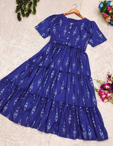 Vestido de Fiesta de Seda para Mujer, Diseño Floral con Estampado Digital, Georgette, Manga Larga, Completamente Cosido, Estilo Salwar, para Adultos - Product Image 2