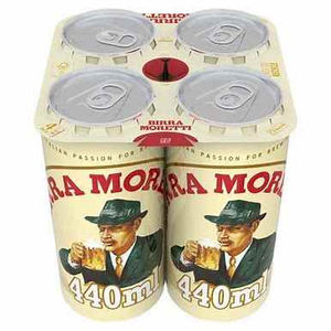 Birra Moretti LAutentica Premium Lager, Latas de 440 ml, Paquete de 12 Cajas, para Eventos al Aire Libre, Festivales y Lugares de Verano, Suministro al por Mayor - Product Image 1