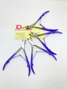 Moitié violet couleur ongles cuticules pince manucure pédicure acier inoxydable pince tondeuse élimination de la peau morte cuticule coupe-ongles - Product Image 4