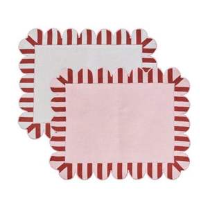 Sets de table en lin doux avec broderie ethnique pour une décoration festive de salle à manger, intérieurs élégants - Product Image 4