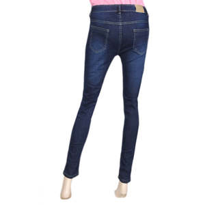 Pantalon en jean pour femme - Bleu foncé - Product Image 4