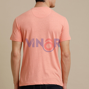 Producto más vendido Camiseta en blanco Camiseta Mejor venta al por mayor OEM Algodón liso O-cuello Hombres Camisetas transpirables de alta calidad para hombres - Product Image 5