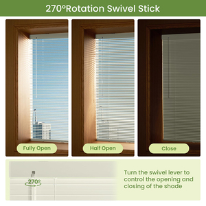 Stores modernes en aluminium à lamelles en L Protection complète de la vie privée et économie d'énergie Stores de chambre à coucher faciles à installer - Product Image 6