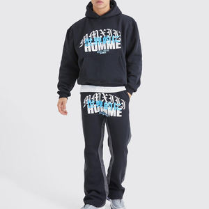 Nouveauté Survêtements à capuche pour hommes de haute qualité Tendances d'hiver Ensemble de survêtement à impression d'écran pour hommes - Product Image 1