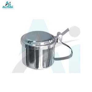 ALMAC Top Quality <b>Stainless</b> <b>Steel</b> Manual Sputum <b>Cup</b> for Hospitals Clinics Durable Medical Grade Construction Easy Clean CE ISO - Product Image 1