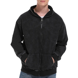 Top Trending Product Oversized Men Zipper Hoodies para la venta en línea OEM ODM Service Soft Fabric Made Zip up Hoodies - Product Image 4