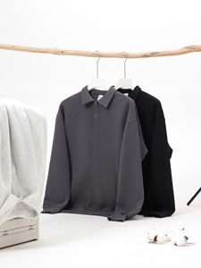 New Styles Wholesale Custom 350 Gsm 100% Cotton Polo <b>Neck</b> Sweatshirts for Men for Women - Product Image 6