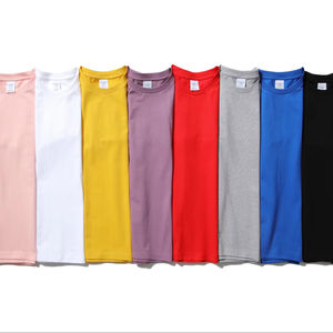 เสื้อวิ่งลำลอง240gsm สีดำล้วนสำหรับผู้ชายเสื้อยืดแบรนด์เนมสีล้วนสำหรับผู้ชาย DP - Product Image 1