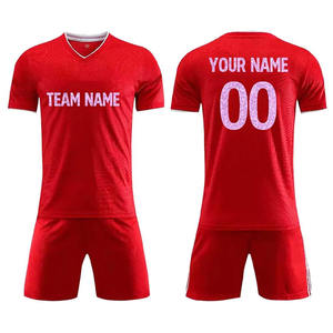 Conjunto de camiseta y pantalones cortos de fútbol con impresión de transferencia de calor, camiseta de fútbol de secado rápido, uniforme de fútbol unisex, conjuntos de nueva temporada - Product Image 6