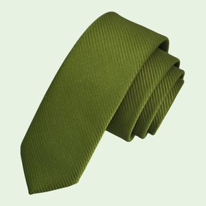 Corbata Exve Exclusiva Verde con Rayas Simples y Delgadas, Hecha en Turquía - Product Image 1