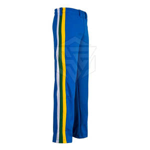 Pantalones de lona ligeros informales para hombre Poliéster transpirable con cintura elástica Patrón recto Lavado de colores en stock - Product Image 1