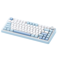 Clavier mécanique de jeu AULA F75 à 80 touches, rétroéclairage RGB, trois modes, pour ordinateur portable et bureau, clavier durable, vente flash