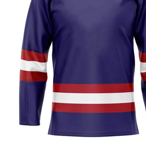 Jersey de Hockey sobre Hielo Sublimado de Alta Calidad, Diseños Personalizados, Logotipos y el Mejor Material Personalizado, Precio Económico al por Mayor en Pakistán - Product Image 3