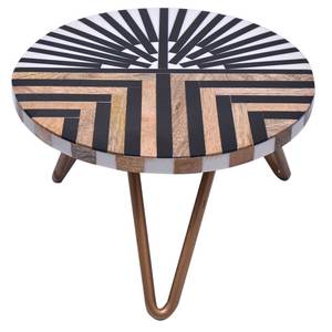 Soporte de pastel pequeño de madera redondo tradicional con acabado natural Soporte de pastel de metal Cason para postres Catering con acabado natural recién llegado - Product Image 5