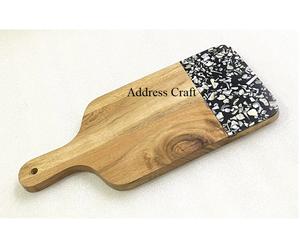 Trending Planches à découper en bois de mangue et fromage coquillage Planche à découper classique Nouveau style Planches de service pour petit déjeuner de meilleure qualité - Product Image 1