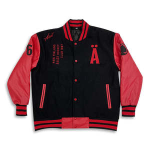 Custom PU Leather Letterman Bomber <b>Jacket</b> Towel Embroidery Baseball Varsity <b>Jacket</b> - Product Image 2