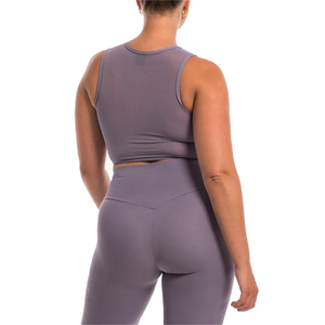 Fashion style wholesale summer fitness apparel sports bra <b>leggings</b> solid color <b>women</b> active wear sets with OEM - Product Image 5