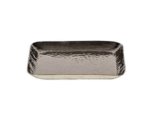 Bandeja y Plato de Servir de Hierro Plateado Hechos a Mano Ecológicos con Color Personalizable, Diseño Moderno para Uso en el Hogar y Hoteles, Forma Rectangular - Product Image 1