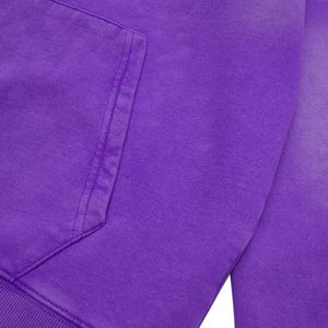 Sudaderas con capucha de algodón de calle personalizada de fábrica con decapado degradado desteñido preencogido y estampado de pantalla para mujer - Product Image 6