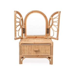 ผลิตภัณฑ์หวายกระจกโต๊ะเครื่องแป้งสำหรับเด็ก,ชุดกระจกแต่งหน้าโต๊ะของเล่นเวียดนามสำหรับเด็ก - Product Image 2