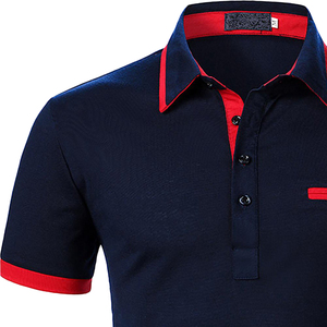 เสื้อโปโลปักลายสำหรับธุรกิจกอล์ฟกลางแจ้งเสื้อโปโลลายแถบสีสำหรับ100% โลโก้แบบกำหนดเองระบายอากาศได้ - Product Image 5