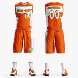 2025 maillots de basket-ball athlétiques de performance en maille pour hommes réversibles personnalisés ensemble en vrac de mêlée de sport uniformes d'équipe de sublimation - Product Image 2