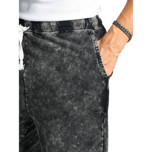 2025 Custom Manufacturer Heavyweight Oversized Man Vintage Sweat-Pant Acid <b>Washed</b> <b>Mens</b> Rhinestone Sweatpants - Product Image 3