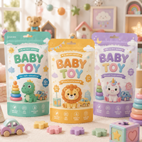 Sacs d'emballage lumineux en plastique à design coloré personnalisé pour jouets, boîtes mystères et emballages de jouets