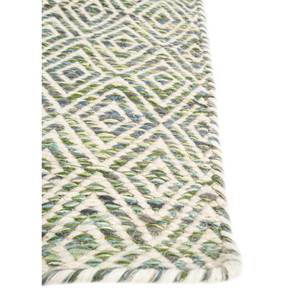 พรมลายเรขาคณิต Abrash ADWV-13047 ทำจากขนสัตว์และใยวิสโคส สีเขียว สำหรับใช้ในบ้าน - Product Image 4