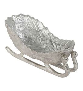 Plateau décoratif argenté de casse-croûte de chariot de père Noël de style américain de haute qualité au prix concurrentiel - Product Image 1