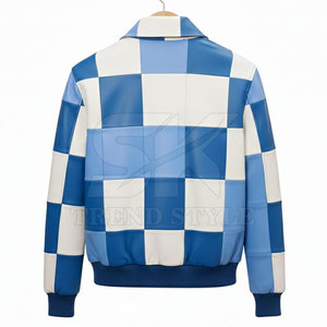 Veste en cuir tendance pour homme, plusieurs coloris, ton uni, veste en cuir de haute qualité pour homme - Product Image 6