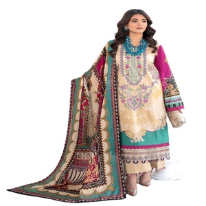 Luxe haute qualité Ramsha Volume MASHAAL Shalwar Kameez costumes pakistanais indien fête porter fait de haute qualité pelouse limitée - Product Image 1