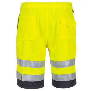 Pantalones cortos de seguridad con cinta reflectante de alta visibilidad para hombre, pantalones cortos de trabajo de construcción de alta visibilidad, pantalones cortos de seguridad de carga reflectante - Product Image 2
