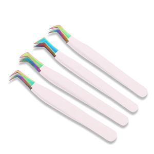Juego de pinzas para extensión de pestañas de fabricante al por mayor con punta puntiaguda Etiqueta Privada Volumen de agarre perfecto herramienta de maquillaje de pestañas - Product Image 2