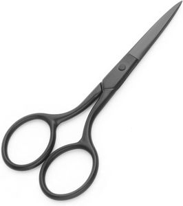 Ciseaux de travail à l'aiguille professionnels personnalisés pour le bricolage Ciseaux à broder enduits de poudre noire en acier inoxydable tranchant pour Tijeras Beauty - Product Image 6
