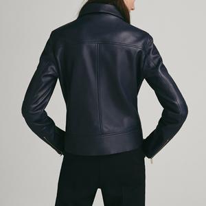 Nueva última moda personalizada señoras nueva chaqueta de cuero de piel patrón a cuadros Chaqueta De Mujer chaqueta de cuero transpirable de talla grande - Product Image 2
