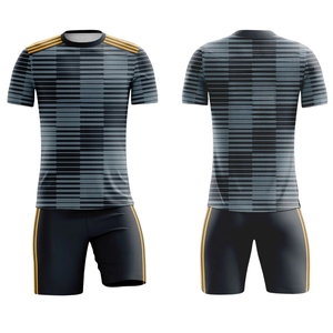 Maillots de football personnalisés par sublimation, respirants, à séchage rapide, unisexe, col rond, manches courtes, écologiques, 100% polyester, personnalisés - Product Image 1