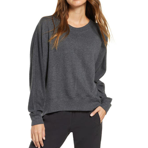 Ropa informal de talla grande sudadera suelta 100% sudaderas con capucha de algodón en blanco personalizado impreso mujeres sudaderas con capucha - Product Image 3