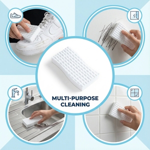 Éponge magique en <span class=keywords><strong>mousse</strong></span> pour enlever les rayures de <span class=keywords><strong>voiture</strong></span>, pour les panneaux de portes intérieurs, éponge de nettoyage nano blanche - Product Image 4